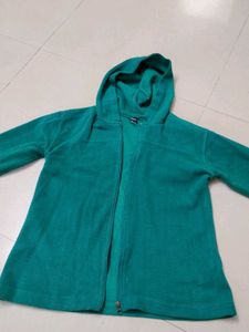 green winter hoodie for women