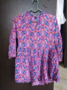 Bohemian Print Tunic Top