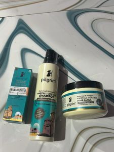 Pilgrim Shampoo , Growth Serum & Hair Mask