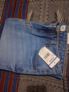 Classic Blue wide leg loose fit ankle length