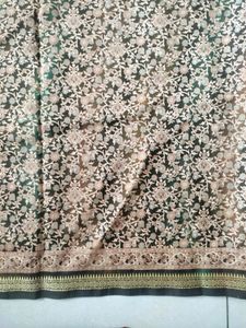 New Brown Floral Printed Saree