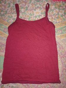 Red and black tank top