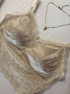 Beige lace bralette