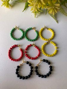 Handcrafted colourful earringa
