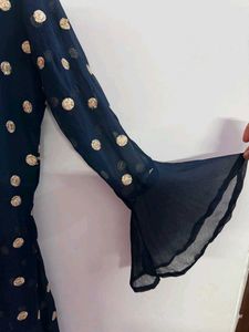 Elegant Navy Blue Kurta Set naira style