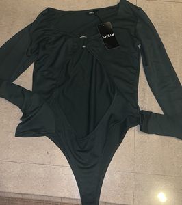 WOMEN BODYSUIT green colour