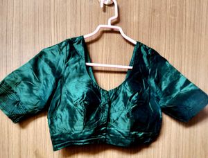 Green Saree silk Blouse