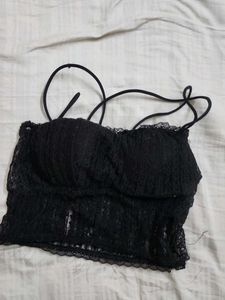 Sheer Black Lace Bralette 🧸✨️