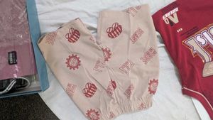 Cute Baby Dress Set | Maroon Top &amp; Printed Bottom