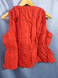 H&amp;M Red Sleeveless Top