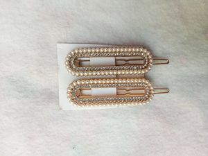 Pearl &amp; Rhinestone Hair Clips Set