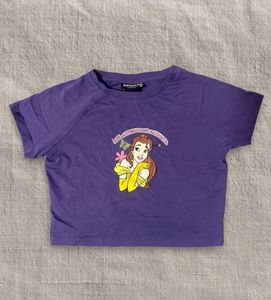 Disney Belle Graphic Crop Top