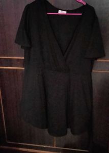 Chic Black Wrap Dress