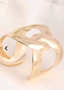 Chic Gold Chain Link Cuff Bracelet