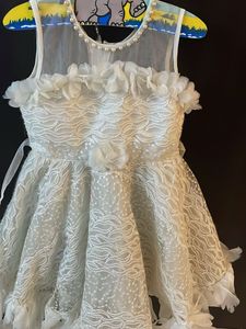 Beautiful White Lace Flower Girl Dress