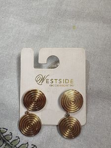 Westside Gold Spiral Drop Earrings