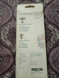 Vibrating Rose Quartz Roller &amp; Massager