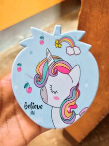 Cute Unicorn mirror with comb