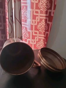Vintage Copper Water Pitcher Jug