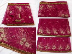 Magenta Designer Saree