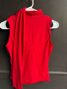 Red Ribbon Tank Top