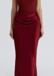 Burgundy Corset Dress