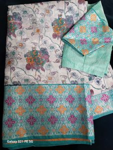 Elegant Floral Print saree