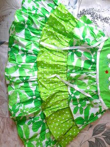 Girl Green Frock