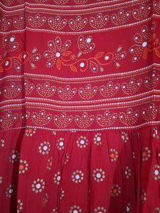 Stylish Red Printed Kurta