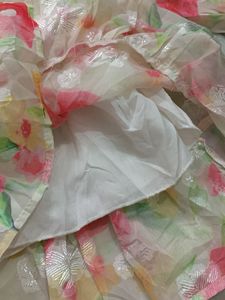 Floral Organza Mini Dress
