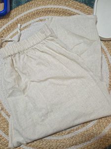 Comfortable Beige Palazzo Pants