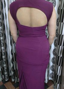 Elegant Embellished Purple Gown