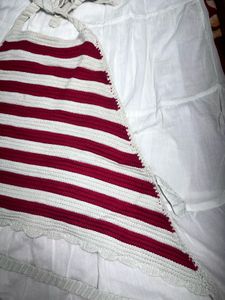 Striped Crochet Bikini Top