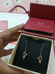 Rose Gold Brahma Kamal Bud Earrings