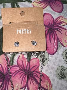 Poetry Necklace and Earring Set