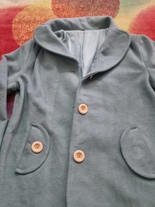 Cute Blue Button-Up Jacket
