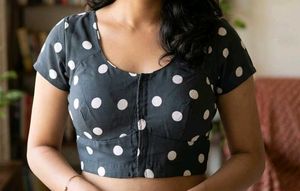 Stylish Polka Dot Blouse
