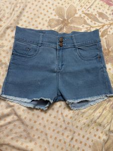 High Waisted Denim Shorts