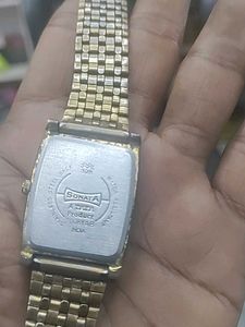 Sonata Gold Analog Watch