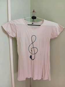 Cute Music Note Graphic Tee