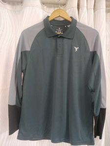 New Technosport Men's Long Sleeve Polo T Shirt
