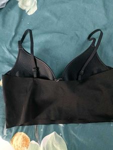 Sleek Black Longline Bra