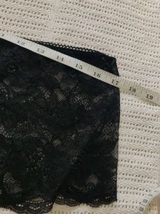 victoria's secret Black Lace High-Waisted Briefs