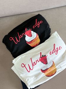 Cute Cupcake Graphic Paded Tube Top (Black &amp; White