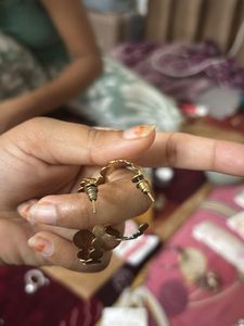 Elegant Pearl &amp; Gold Tone Hoop Earrings