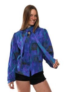 90s vintage blue coquette top 🧁🛸🥂🎢