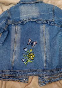 Ruffled Denim Jacket