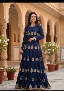 Navy Blue ETHNIC GOWN