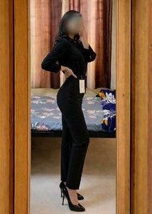 New Classic Black High-Waisted Pants
