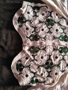 Vintage White Crocheted top